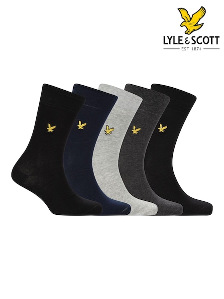 Lyle & Scott Natural Cotton Socks 5 Pack (160713) | €29