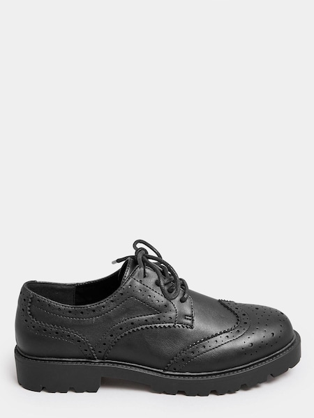 Yours Curve Black Extra Wide Fit Wide Fit Brouge Derby Shoes (160857) | €21.50