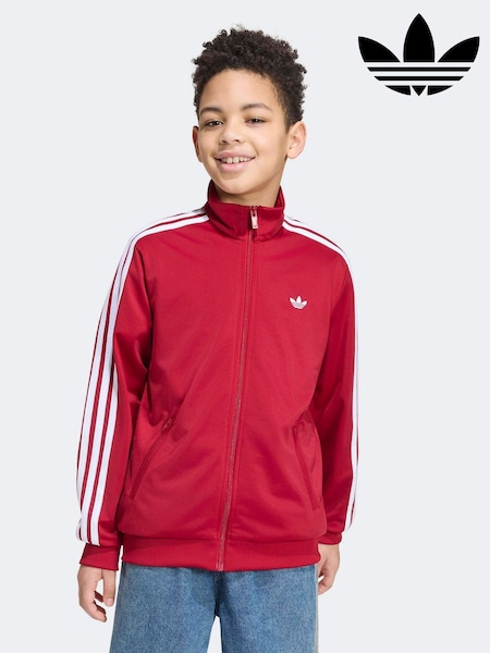 Red - Adidas Originals Firebird Loose Track Top