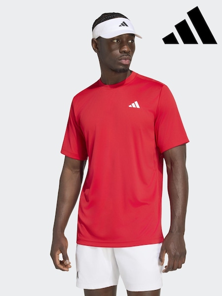 Rot - Regular Adidas Club Tennis Climacool T-shirt