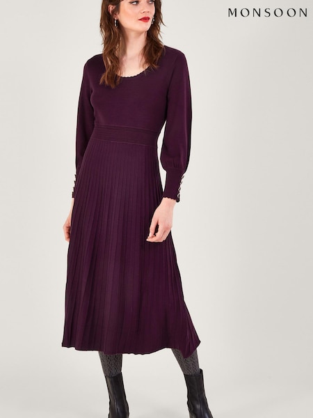 Monsoon Red Scoop Neck Dress with LENZING™ ECOVERO™ (161507) | €54