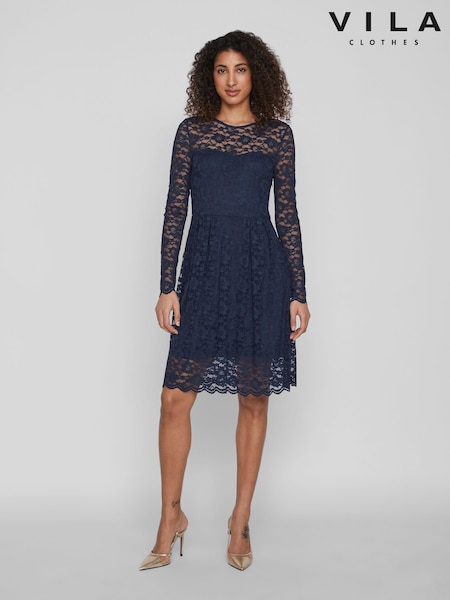 VILA Long Sleeve Lace Dress (161693) | €14