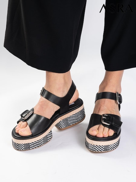 ASRA London Esme Leather Platform Sandals (161695) | €80
