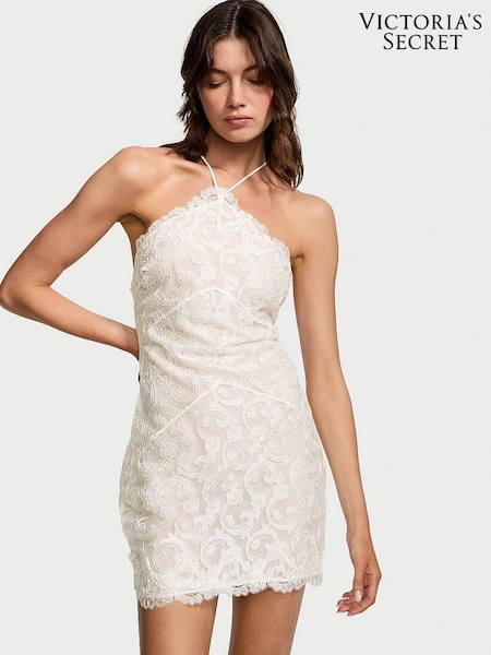 Victoria's Secret White Flowering Vines Broderie Dressing Slip (162005) | €74
