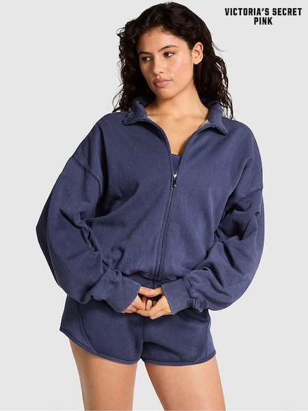 Victoria's Secret PINK Midnight Navy Blue Fleece Jacket (162050) | €25