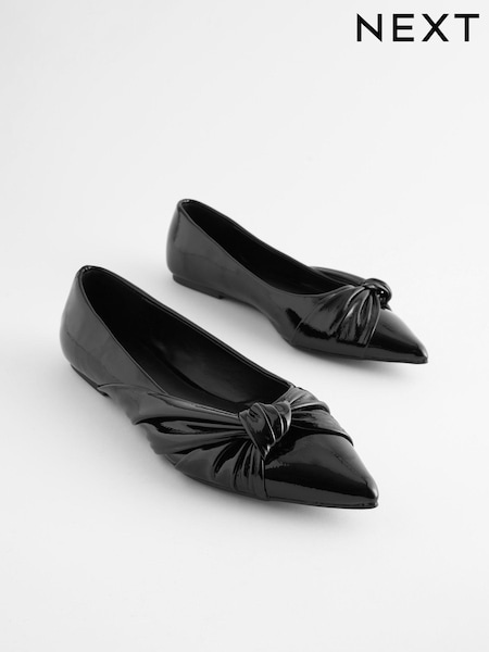 Schwarz - Forever Comfort® Asymmetric Bow Point Toe Shoes (162380) | 9 €