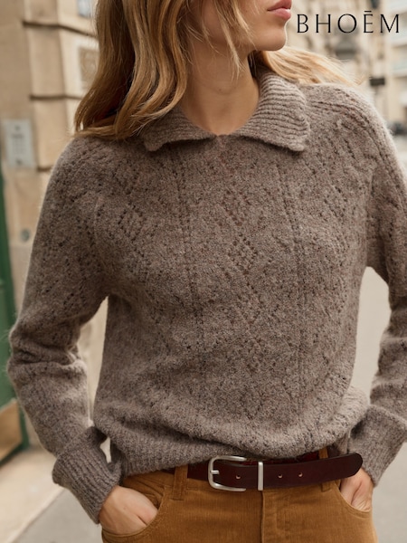 Taupe Brown - Polo Tape Jumper