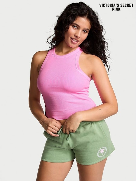 Victoria's Secret PINK Lola Pink High Neck Shrunken Rib Tank Top (162633) | €10.50