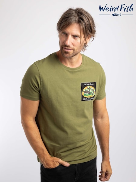 Green - Regular Weird Fish Band On The Grunion Back Print Artist T-shirt