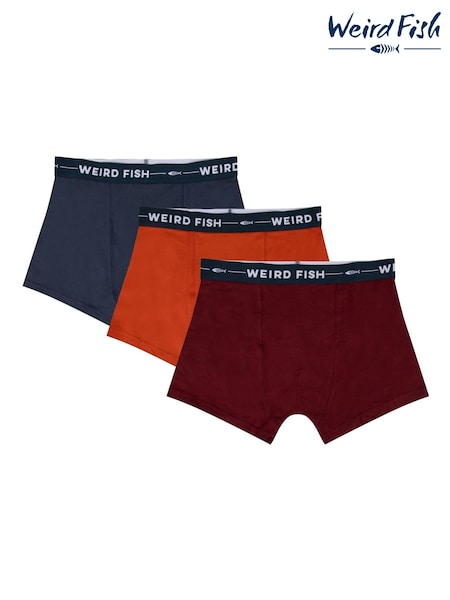 Rojo - Regular Weird Fish Ashridge Boxer Shorts 3 Pack