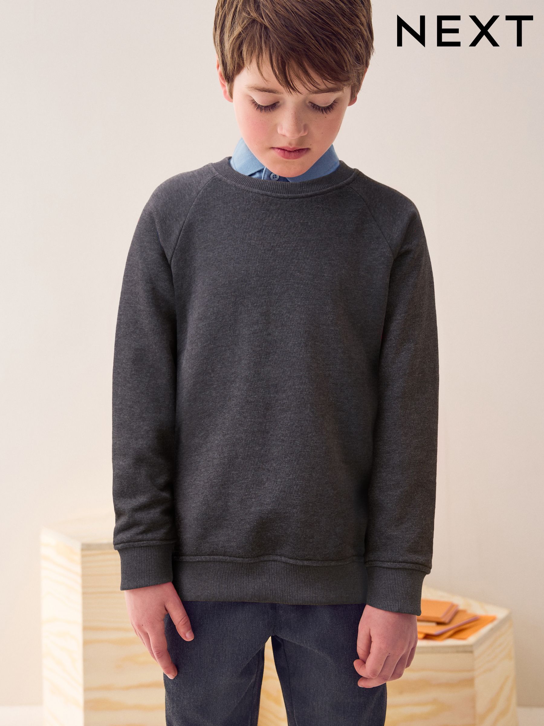 Girls Grey School Sweatshirts Next Day Delivery