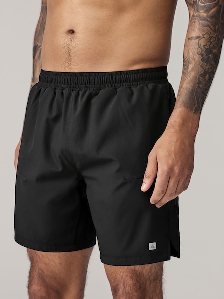 Black 7 Inch Active Gym Sports Shorts (163253) | BGN 55