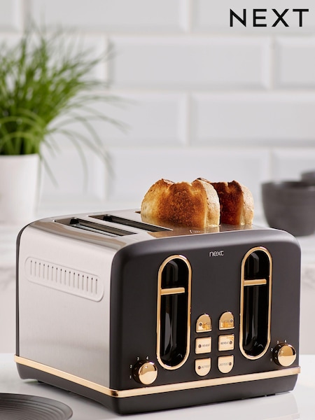 Black/Copper Electric 4 Slice Toaster (163487) | €76