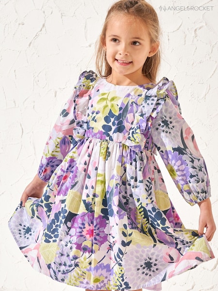 Angel & Rocket 100% Cotton Ellie Ruffle Print Dress (163537) | 22 € - 25 €