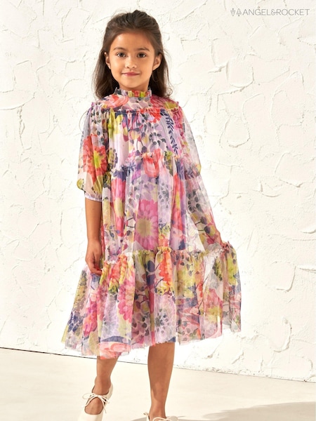 Angel & Rocket Pink Eleanor Print Mesh Dress (163844) | € 25 - € 28