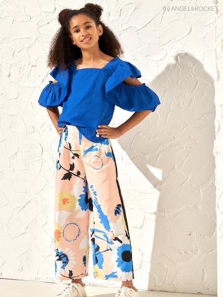 Angel & Rocket Serena Printed Wide Leg Trousers (163941) | 91 LEI - 108 LEI