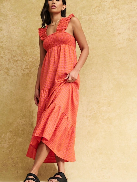 Nobody's Child Orange Maya Midi Dress (163972) | €37