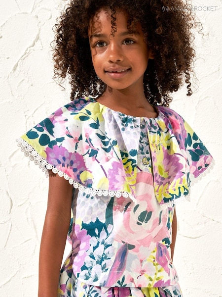 Angel & Rocket Darcy Print Collar 100% Cotton Top (164019) | ‏65 ر.س.‏ - ‏76 ر.س.‏