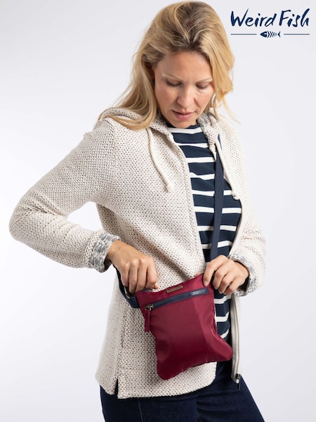 أحمر - Weird Fish Nisla Cross-body Bag