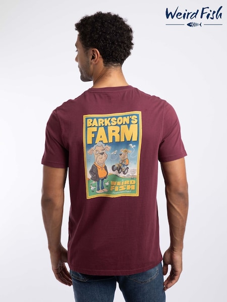 Sarkans - Regular Weird Fish Barkson Farm Back Print Artist T-shirt