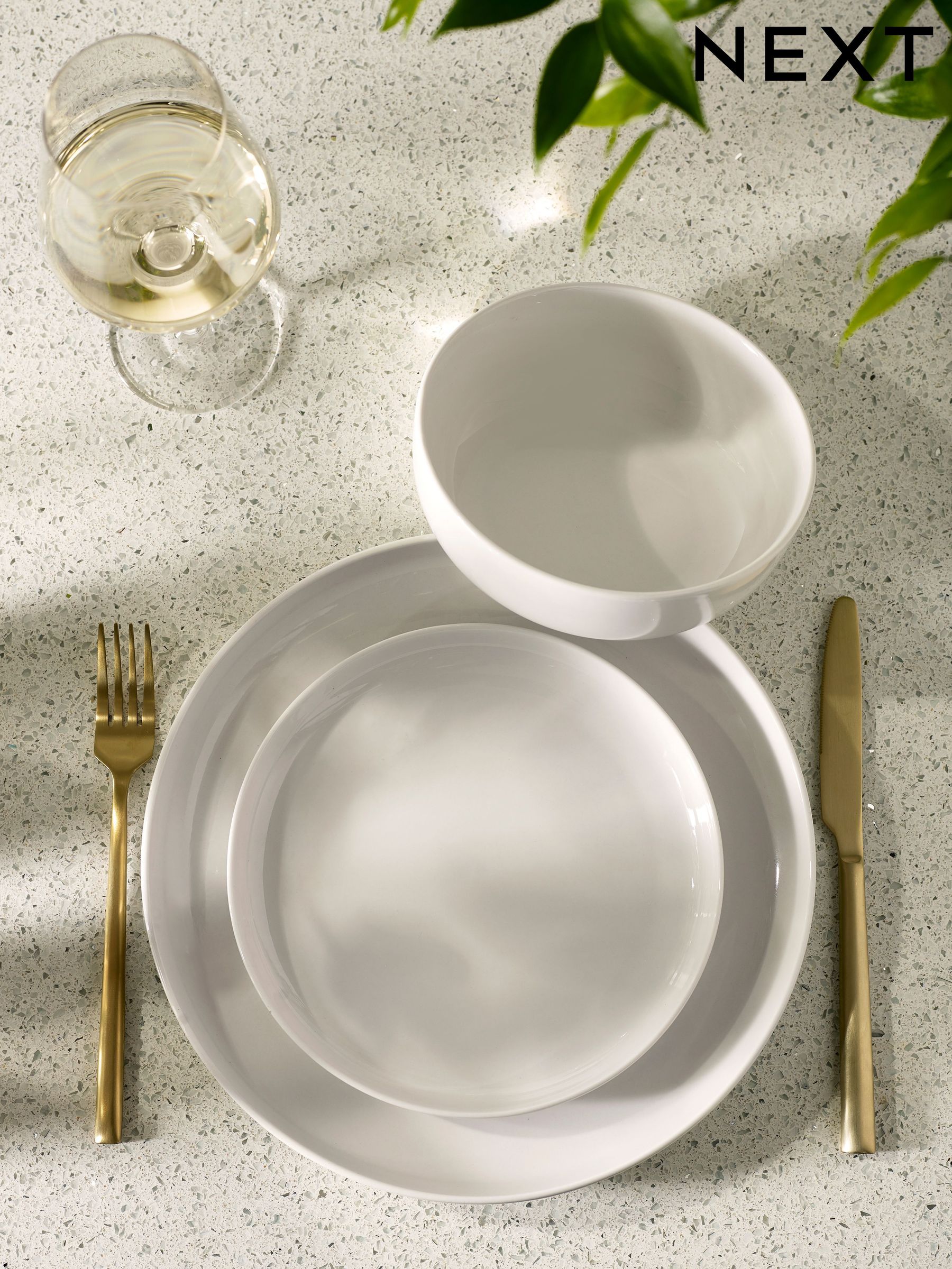 White Dinnerware White Dinner Sets Next Germany