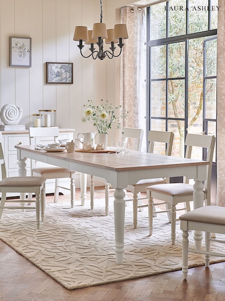 Laura Ashley White Dorset Extending Dining Table (164496) | €1,606.50