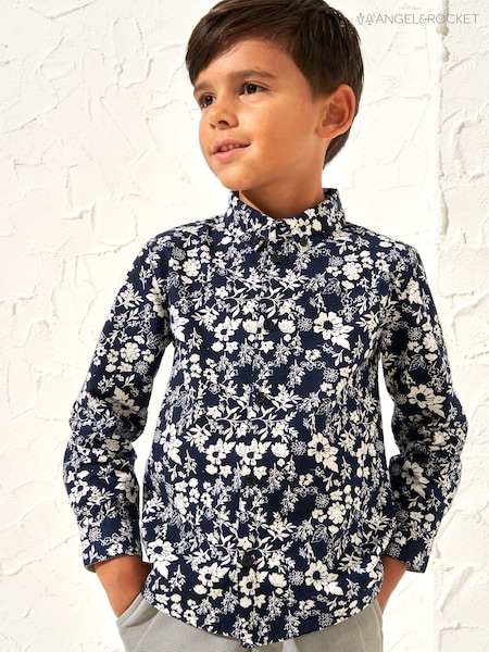 Angel & Rocket Faes Floral Printed 100% Cotton Shirt (164640) | ‏59 د.إ.‏ - ‏ 77‏ د.إ.