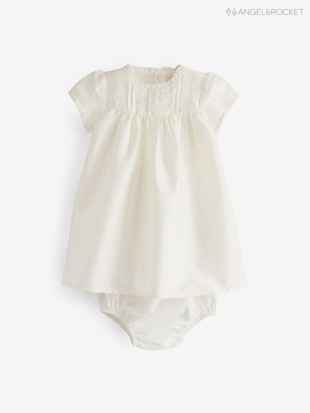Angel & Rocket Cream Sofia Taffeta Lace Trim Dress (164719) | € 26