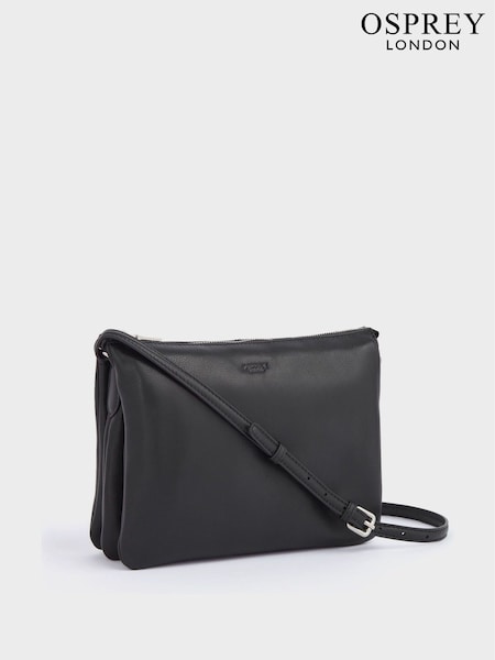 OSPREY LONDON Large Kelso Leather Cross-Body Bag (164965) | 931 LEI