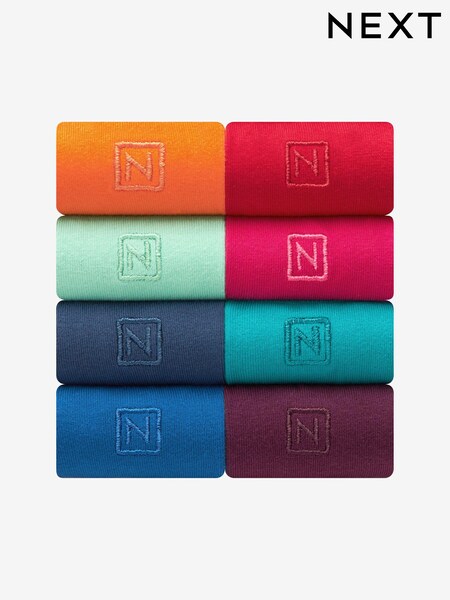 Bright Multi 8 Pack Embroidered Lasting Fresh Socks (165721) | €12.50