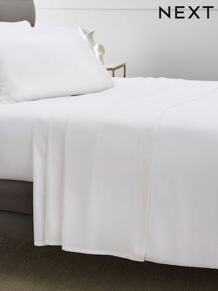 White 300 Thread Count Collection Luxe 100% Cotton Flat Sheet (165961) | $35 - $56