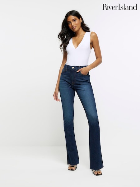 River Island High Rise Slim Straight Jeans (166177) | 34 €