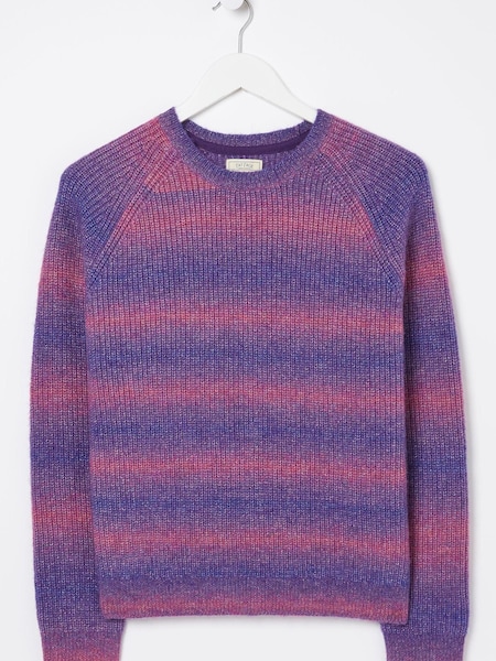 FatFace Purple Ombre Stripe Crew Jumper (166250) | €35