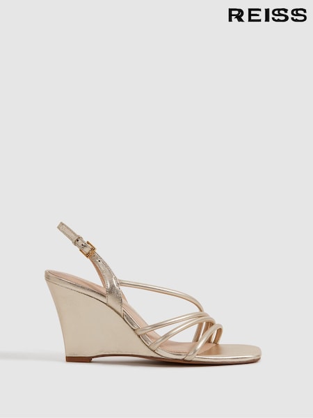 Reiss Anya Leather Strappy Wedge Heels (166291) | 257 €