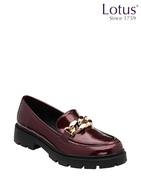 אדום בורגנדי - Lotus Patent Loafers (166349) | ‏302‏₪