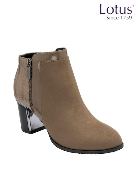 Lotus Light Natural Heeled Ankle Boots (166573) | €83