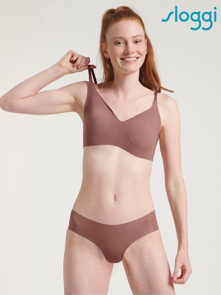 Какао-коричневый - Sloggi ZERO 2 Pack Microfibre 2.0 Hipster Knickers (167043) | €11