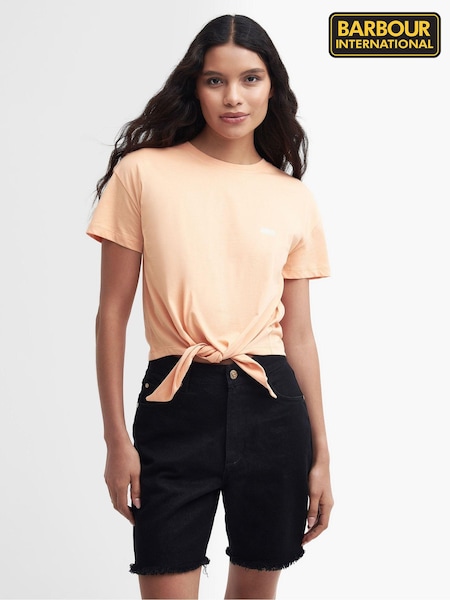 Barbour® International Soules Tie Front 100% Cotton T-Shirt (167343) | €18.50