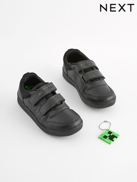 Schwarz - Minecraft Elastic Lace School Shoes (167431) | 28 € - 35 €