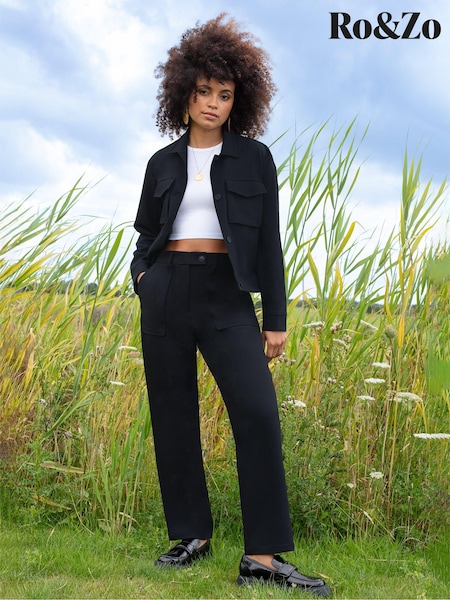 Ro&Zo Patch Pocket Black Trousers (167466) | €29