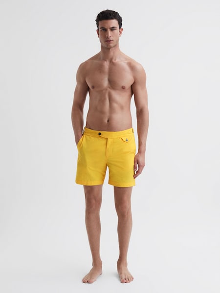 Reiss Yellow Clipper Hemingsworth Side Adjuster Swim Shorts (167585) | R$ 1.975