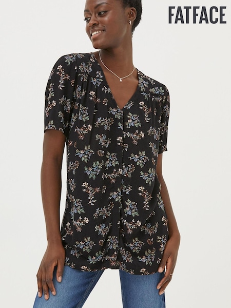 FatFace Black Cassidy Craft Floral Tunic (167774) | €30