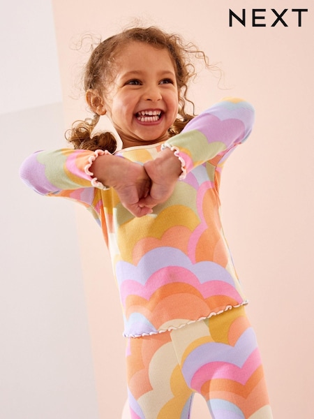 Rainbow Cotton Rich Long Sleeve Rib T-Shirt (3mths-7yrs) (168470) | $7 - $10