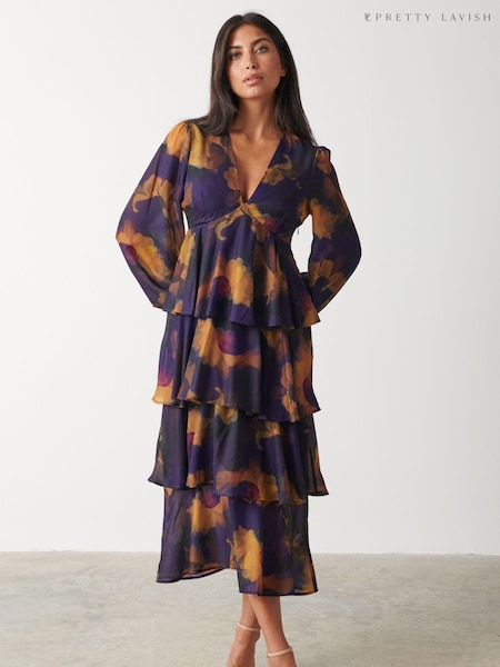 Pretty Lavish Black Exclusive Ashton Midi Dress (168700) | €44
