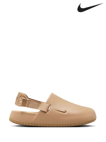 Nike Tan Brown Calm Mules Sliders (168728) | €86