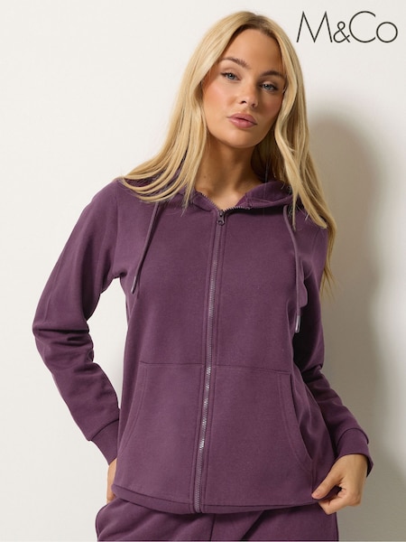 Rot - M&co Zip Through Essential Hoodie