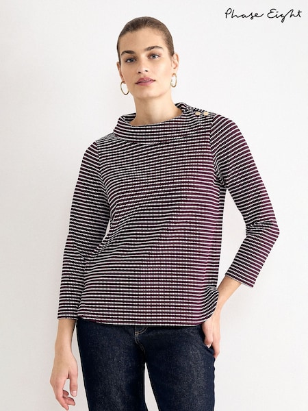 Roșu - Top cu textură Remy Phase Eight