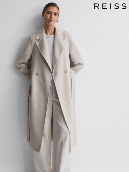 Piedra - Reiss Lucia Relaxed Double Breasted Wool Blindseam Coat (169216) | 495 €