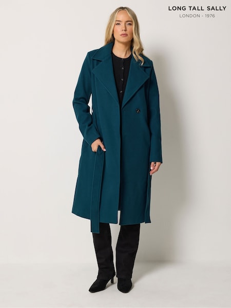 Blue - Long Tall Sally Wrap Coat