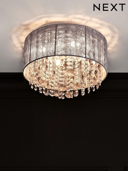 Grey Palazzo Flush Ceiling Light (169624) | €131